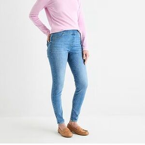 St John’s Bay High Rise Denim Skinny Jeans Jeggings Tall NWT